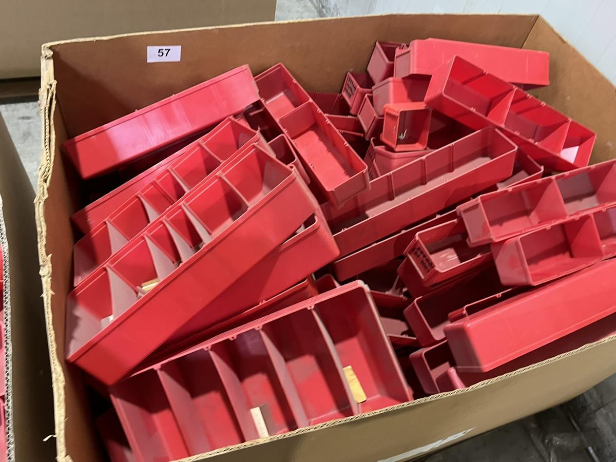 1 Palette mit Sortimentsboxen in Kunststoff