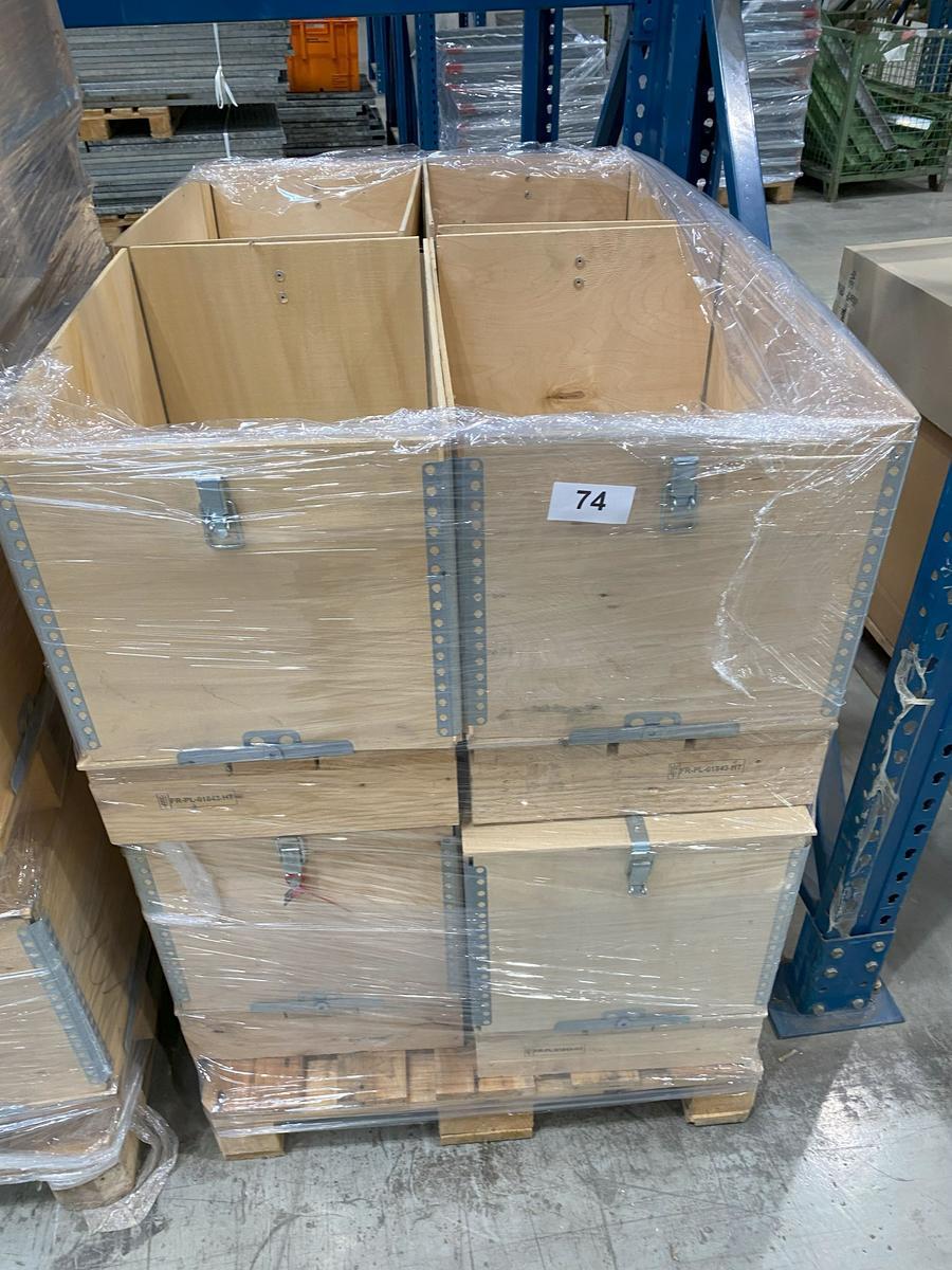 8 Stück Sperrholz-Verpackungskisten ohne Deckel ca.40/60/48 cm