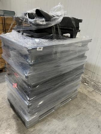 10 Stück Kunststoff-Stapelpaletten 10 Stück Kunststoff-Stapelpaletten