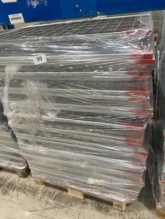 25 Stück Gitterrost-Einlagen für Palettenregale 88/109/7 cm 25 Stück Gitterrost-Einlagen für Palettenregale 88/109/7 cm