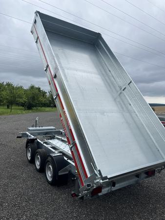 TRIDEM Kipper PLATEAU-BAUMASCHINEN-TRANSPORTER Aluaufsatzwnde - Ladeschienen - Kipper