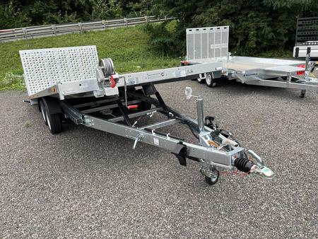 TANDEM Kipper - PLATEAU mit Seilwinde Aluboden - vollflchige Laderampe