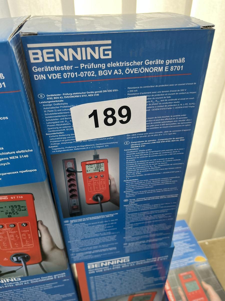 BENNING Gerätetester Fabriksneu ST710