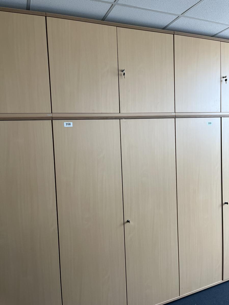 Bene Aktenschrankmodul 2-teilig 120 x 46 x 193 cm sowie 80 x 43 x 120 cm