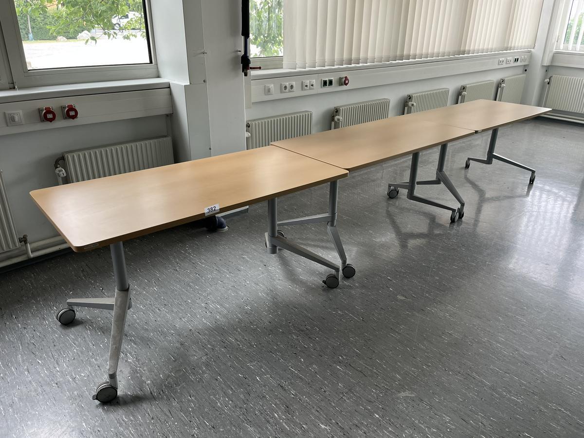 3 Stk. Wiesner Hager Seminartische 140 x 70 cm