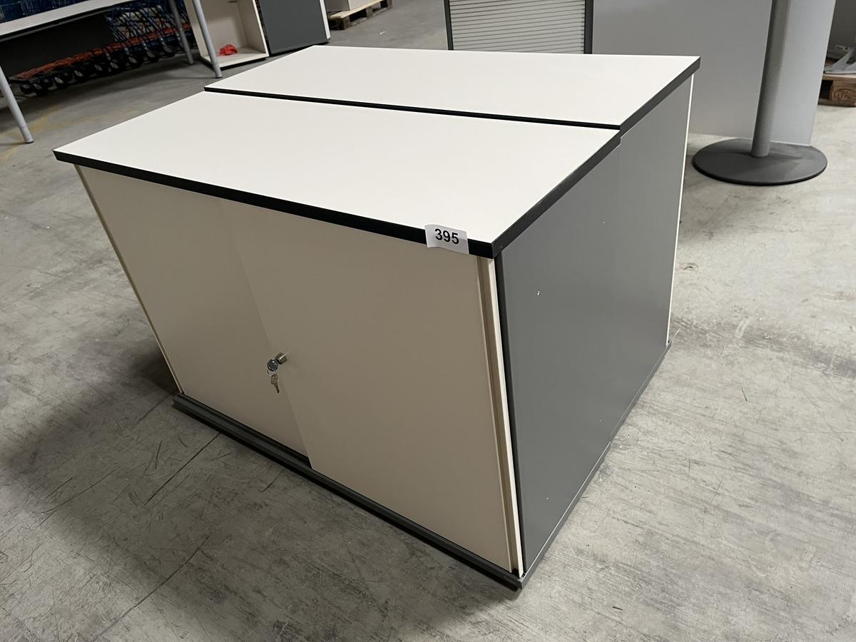 2 Stk. Aktenschränke 120 x 45 x 84 cm