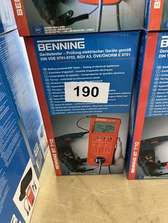 BENNING Gerätetester Fabriksneu ST710 BENNING Gerätetester Fabriksneu ST710