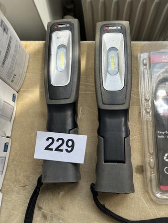 2 Stk. Würth Ergobauer LED Leuchten 2 Stk. Würth Ergobauer LED Leuchten