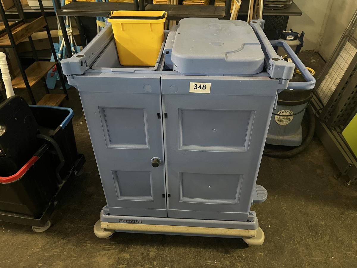 Transportwagen für Reinigungsmaterial, blau?d=2025-09-02 13:07:20