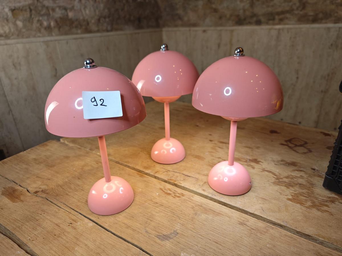 Akku Tischlampen, Dimmbar, mit USB-C Ladeanschluss, 3 Stk, Rosa?d=2025-09-02 14:41:21