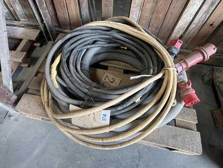 40 m Krankabeln auf einer Palette 40 m Krankabeln auf einer Palette