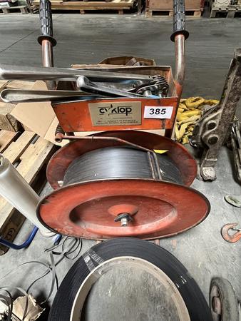 CYKLOB Bindemaschine mit Abroller und 1 Rolle Ersatzbänder CYKLOB Bindemaschine mit Abroller und 1 Rolle Ersatzbänder