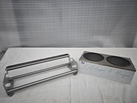 Nirosta Folienspender und Saucenhalter Nirosta Folienspender und Saucenhalter