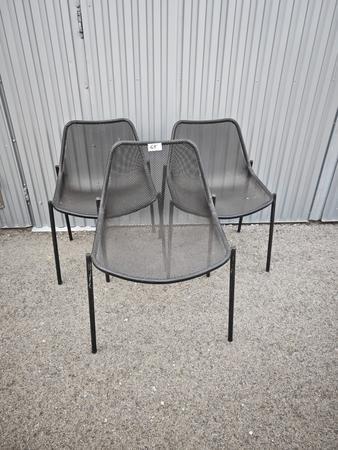 Outdoor Stuhl, grau, 3 Stk. Outdoor Stuhl, grau, 3 Stk.