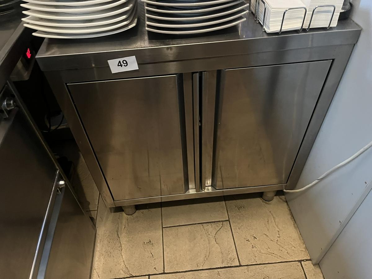 Edelstahl Arbeitsmodul 80/70/85 cm 2 Flügeltüren, 2 Fachebene?d=2025-09-14 08:02:58