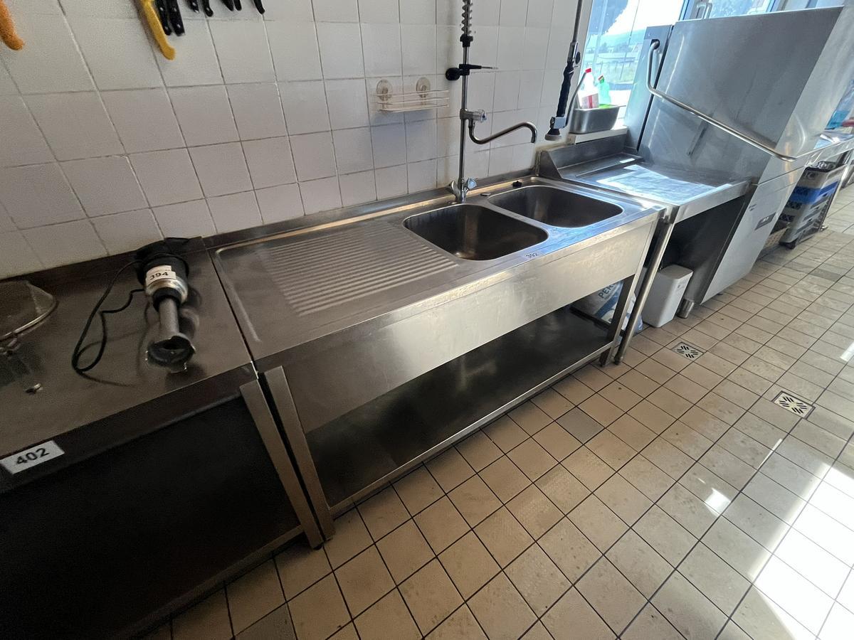 Edelstahl Doppelspülbecken mit Brause 160/70 cm Becken je 40/50 cm?d=2025-09-14 08:04:47