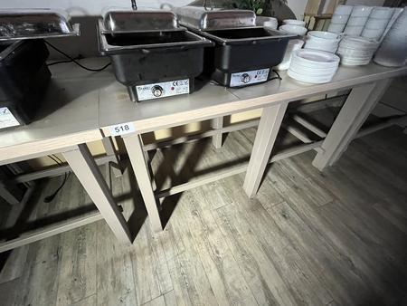 3 Stück Buffettische -2 Stk. Tische 160/100 cm , 1 Stk. 140/80 cm 3 Stück Buffettische -2 Stk. Tische 160/100 cm , 1 Stk. 140/80 cm