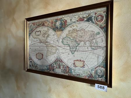 Wandbild Weltkarte ca. 76/55 cm Wandbild Weltkarte ca. 76/55 cm
