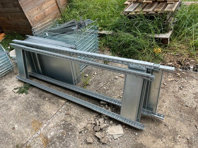 KAISER Fachbodenregalanlage mit 4 Laufmeter inkl.Schüttenkörben ca. 200 cm hoch (14xGitterkorb,5 Stk.Steher,8 Fachböden)?d=2025-09-14 08:26:22
