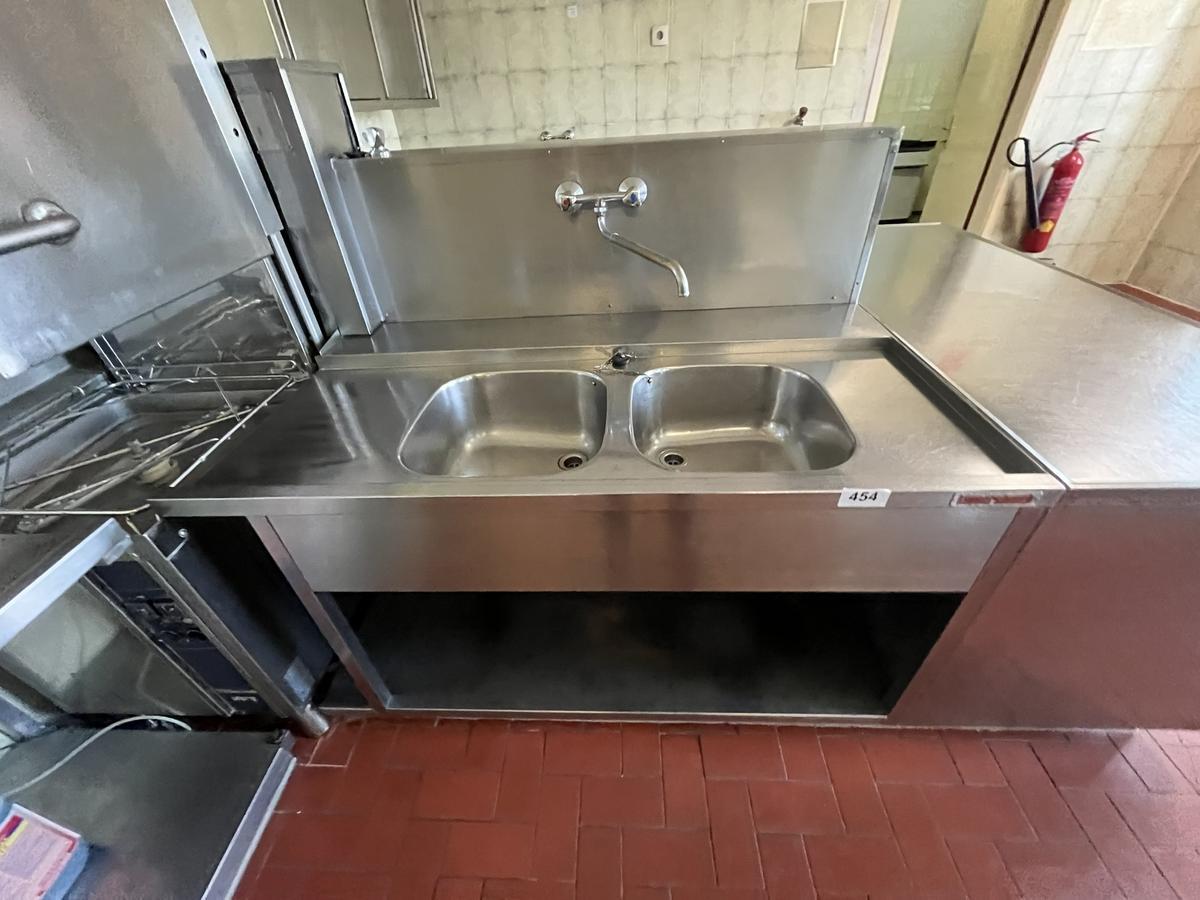Küppersbusch Doppelspüle 141/70 cm Becken 40/40/25 cm