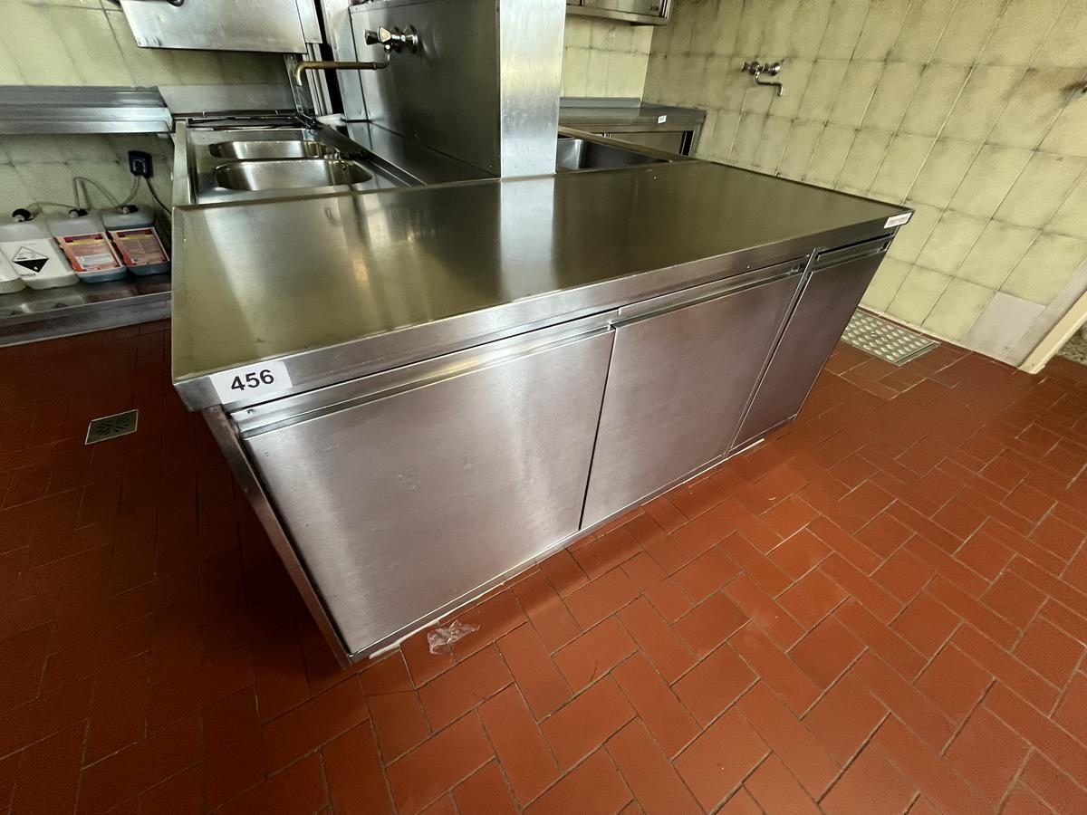 Küppersbusch Edelstahlarbeitsmodul 165/70 cm 3 flügelig ausgeführt