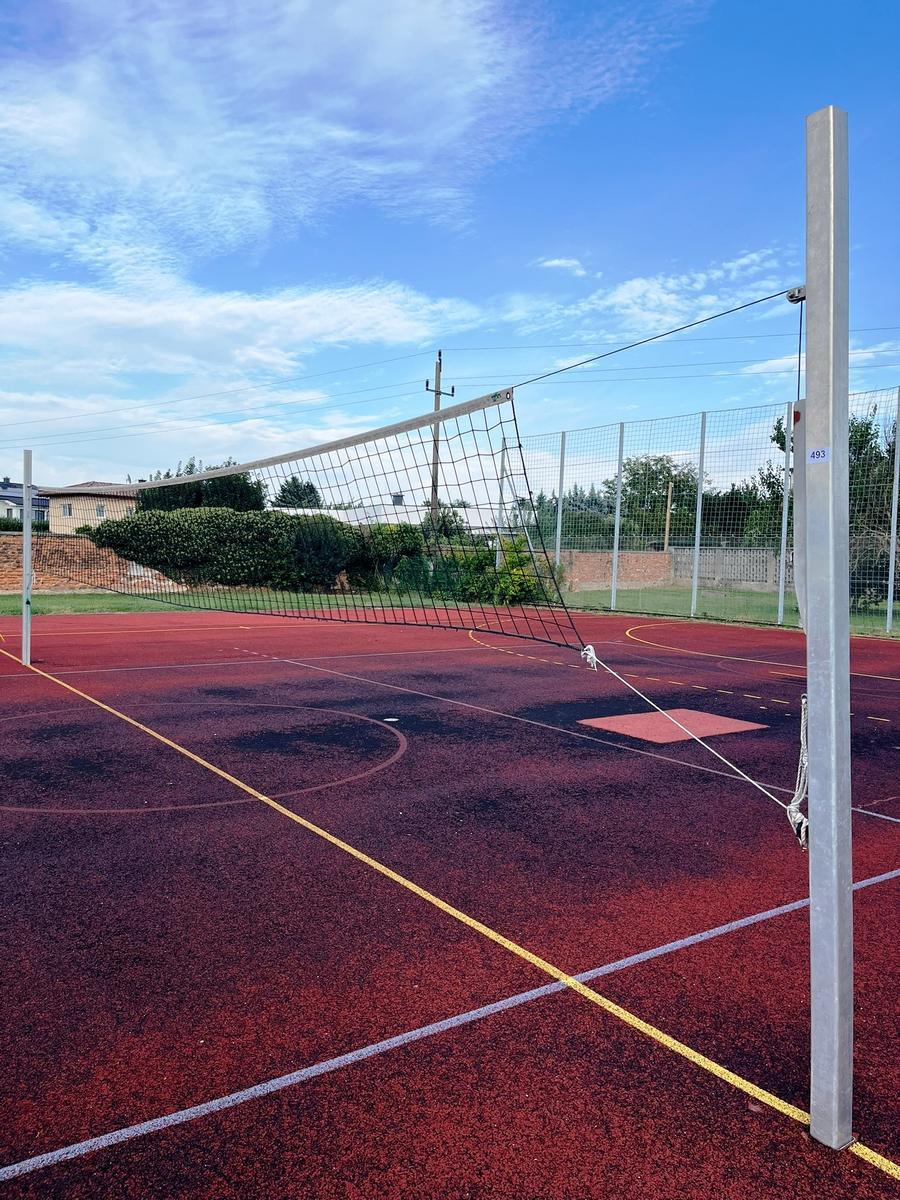 Profi Outdoor Volleyballnetz 2 Steher plus Netz ca.11 x 2.3 m