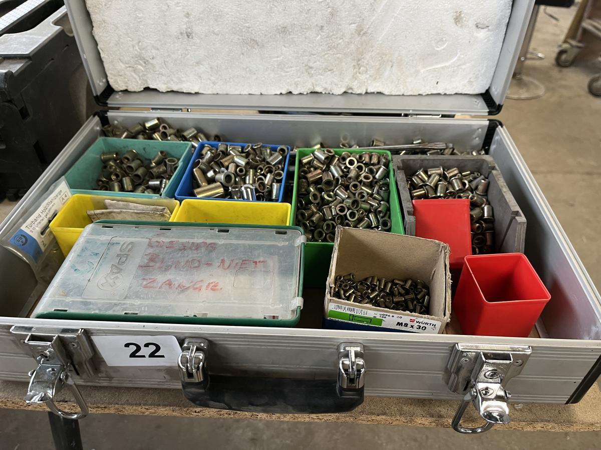 ZEBRA Handnietenset mit Servicekoffer befüllt mit Nieten
