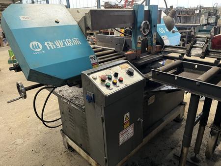 Halbautomat Metallsge GS 4028-1 Hesse mit Optimum LMS 10-40 Lngenmessgert
