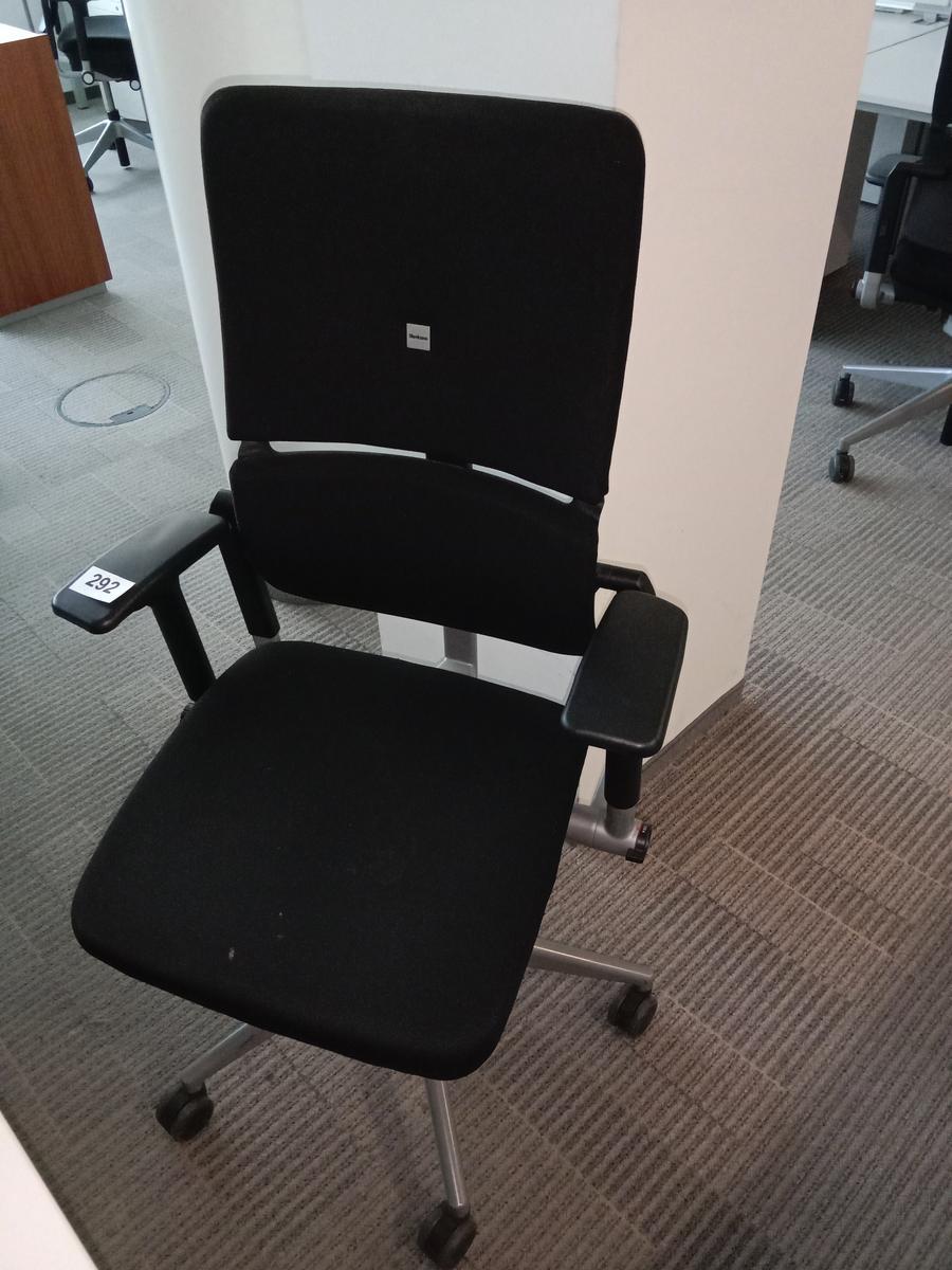 Steelcase Bürodrehstuhl, Stoffbezug, schwarz