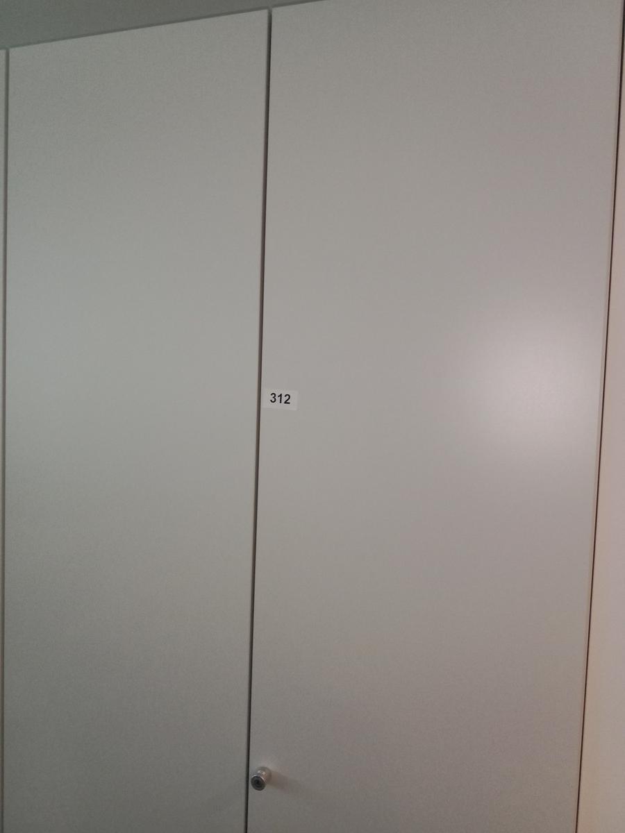 Aktenschrank, Steelcase, 6 Ordner hoch, weiß, ca. 120x45x230cm