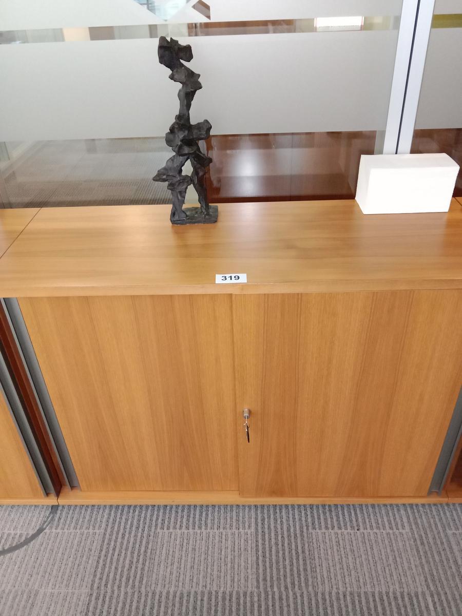 Aktenschrank, Holzoptik, ca. 120x45x83cm, 2 Odner hoch