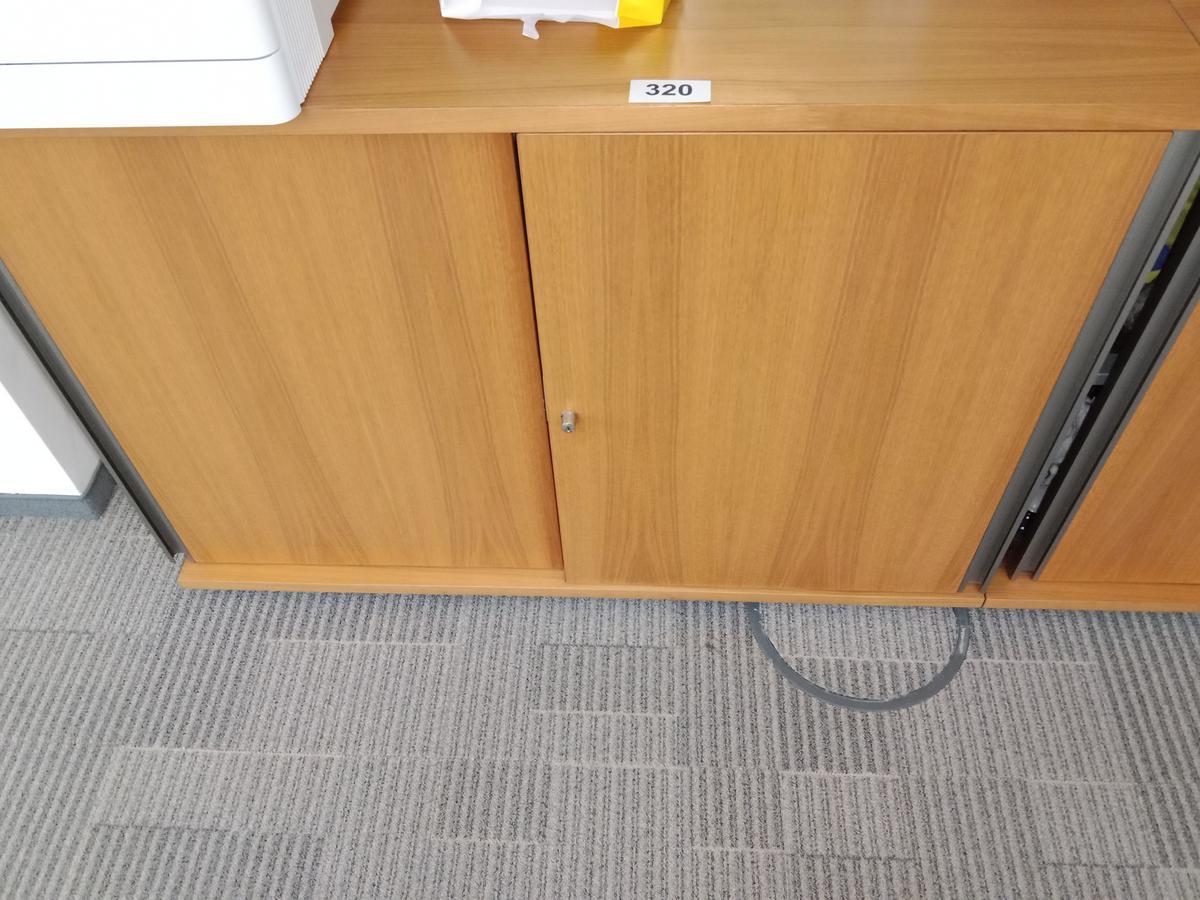 Aktenschrank, Holzoptik, ca. 120x45x83cm, 2 Odner hoch