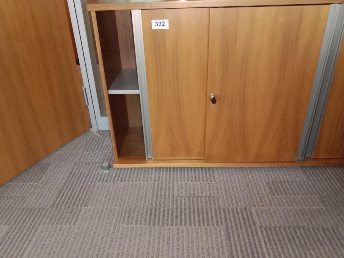Aktenschrank, Holzoptik, ca. 100x45x83cm, 2 Odner hoch