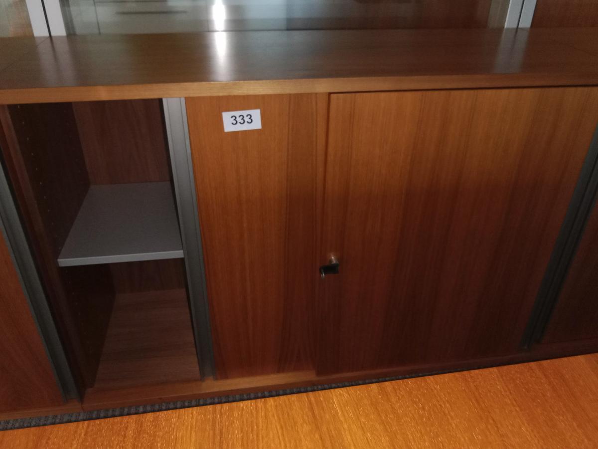 Aktenschrank, Holzoptik, ca. 120x45x83cm, 2 Odner hoch