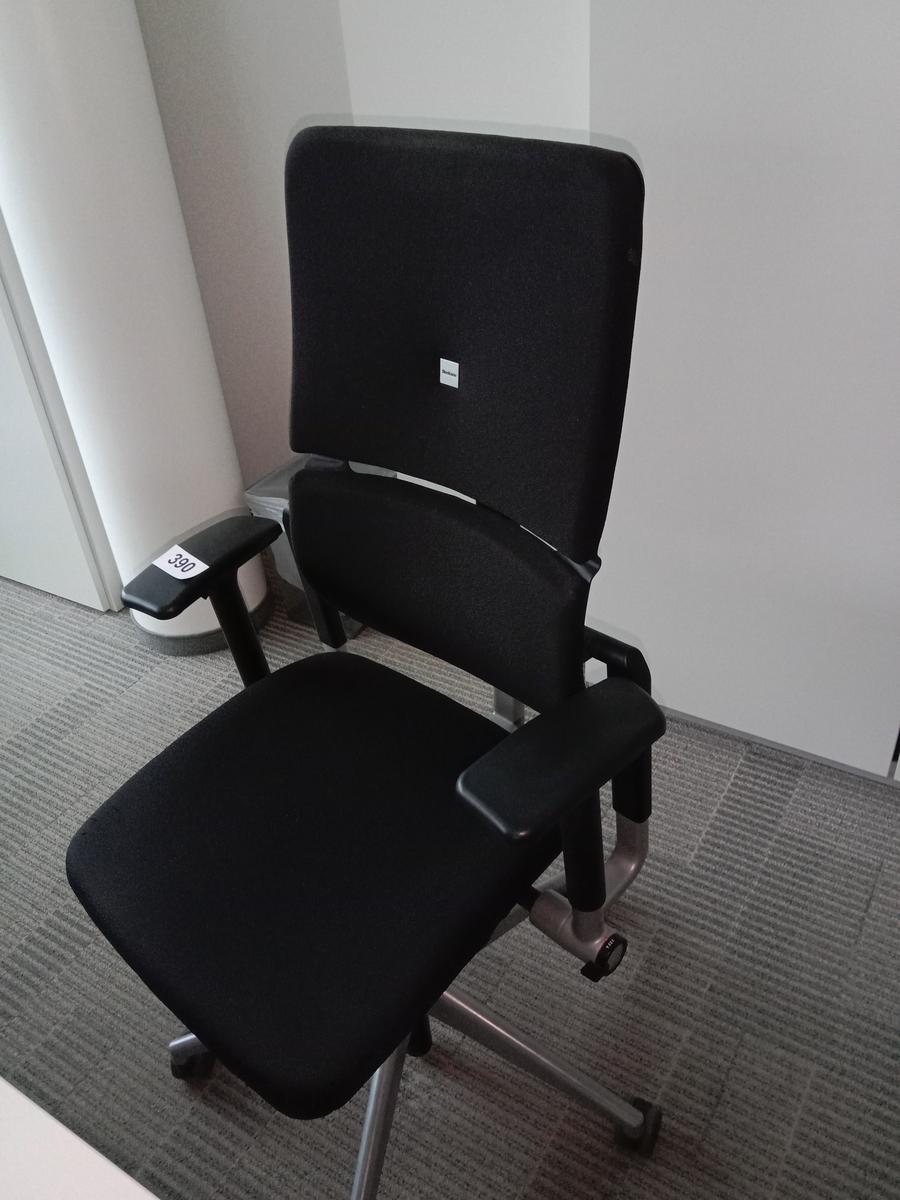 Steelcase Bürodrehstuhl, Stoffbezug, schwarz