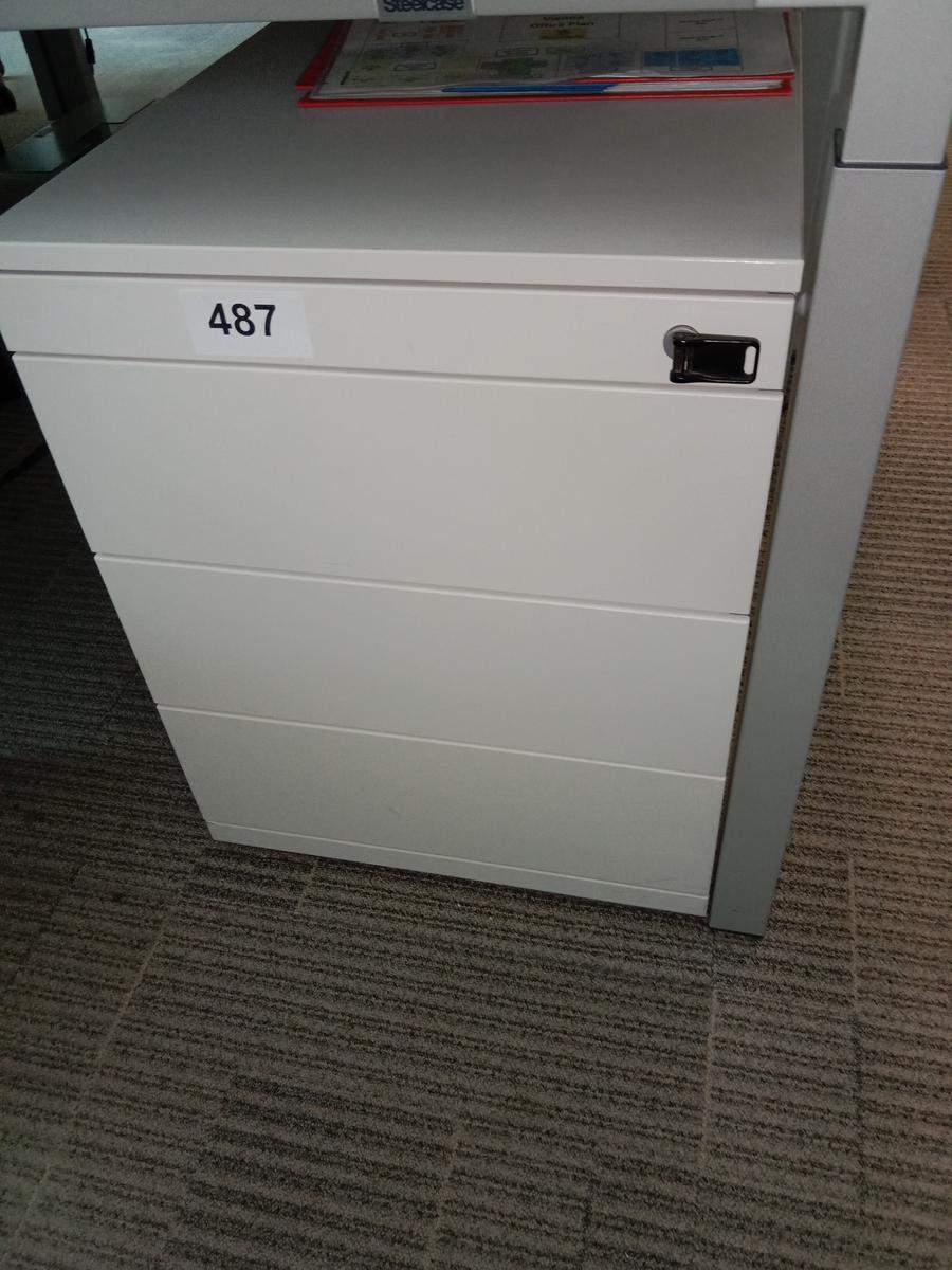 Steelcase Rollcontainer, ca. 44x59x57cm