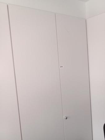 Aktenschrank, Steelcase, 6 Ordner hoch, wei, ca. 120x45x230cm