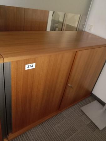 Aktenschrank, Holzoptik, ca. 120x45x83cm, 2 Odner hoch