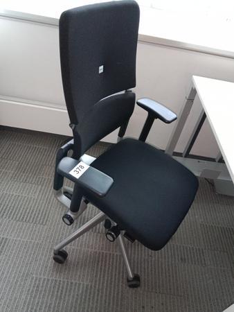 Steelcase Brodrehstuhl, Stoffbezug, schwarz