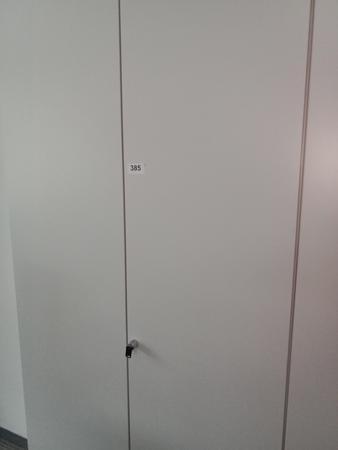 Aktenschrank, Steelcase, 6 Ordner hoch, wei, ca. 120x45x230cm