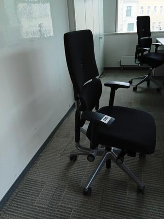Steelcase Brodrehstuhl, Stoffbezug, schwarz