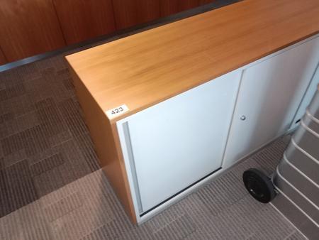2teilige Aktenschrankkombination, Steelcase, wei, je 120cm lang und 2 Ordner hoch