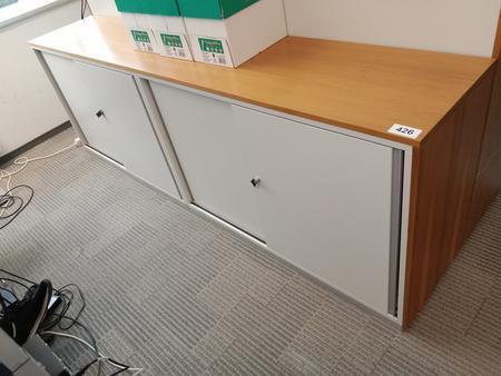 2teilige Aktenschrankkombination, Steelcase, wei, je 120cm lang und 2 Ordner hoch