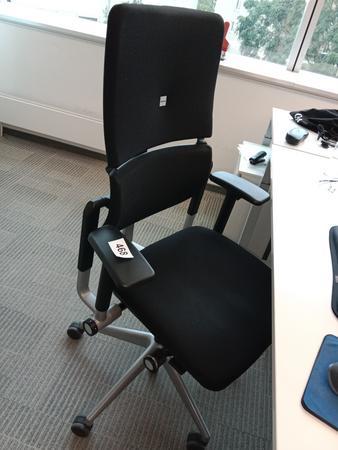 Steelcase Brodrehstuhl, Stoffbezug, schwarz