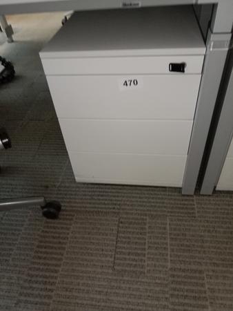 Steelcase Rollcontainer, ca. 44x59x57cm