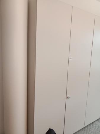 Aktenschrank, Steelcase, 6 Ordner hoch, wei, ca. 120x45x230cm