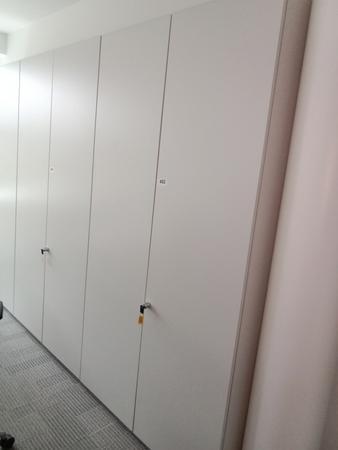 Aktenschrank, Steelcase, 6 Ordner hoch, wei, ca. 120x45x230cm