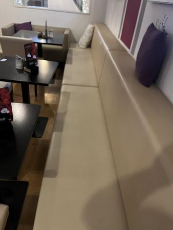3 teilige Sitzbank je ca. 223/62/90 cm