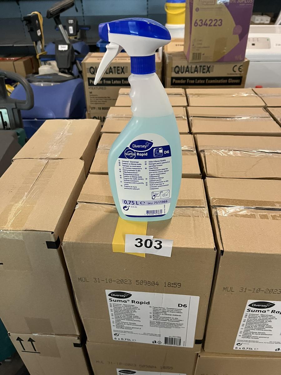 36 Flaschen DIVERSEY SUMA RAPID 0.75 l Glasreiniger