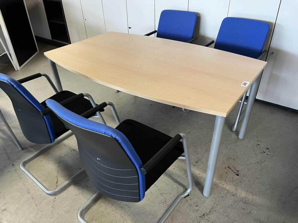 Neudörfler Besprechungstisch mit 4 Stühlen ca. 160x100 ( 80 ) cm?d=2025-10-22 23:52:23